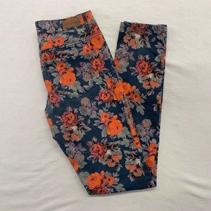 GRG Denim Jegging Women’s 28 Blue Floral Denim Stretch
